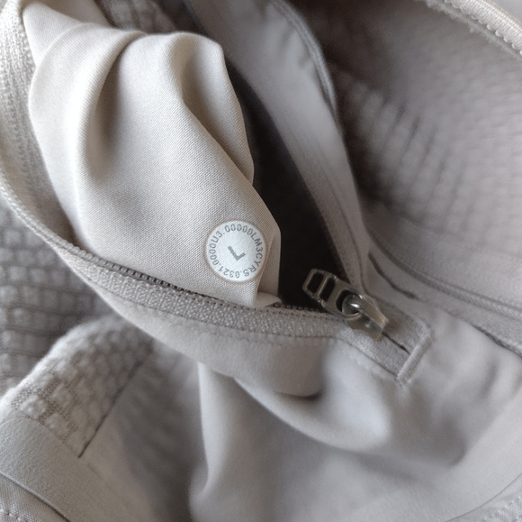 Lululemon Gridliner Fleece Crew Heathered Dove Grey Size Large - Picture 7 of 10